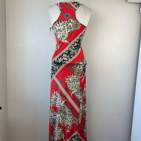 NWT Bailey Blue Thai Style Maxi Dress Size M - Picture 6 of 7